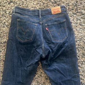 Levi's Women's Straight Leg Jeans - Dark Blue